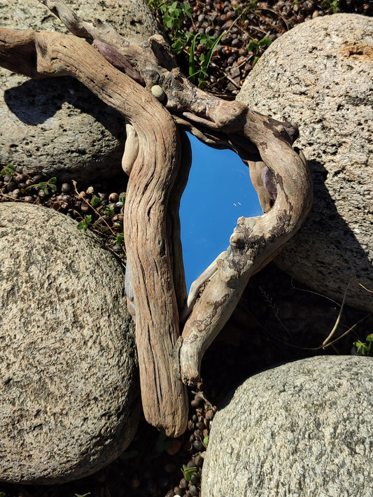 Rustic Driftwood Mirror