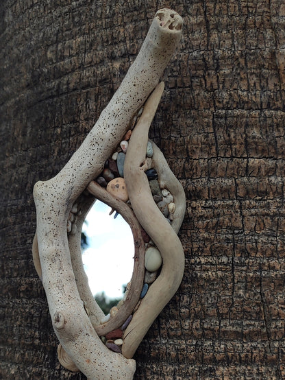 Organic Flow Driftwood Mirror