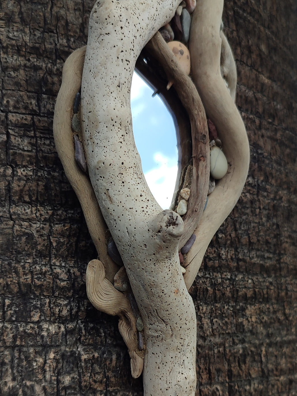 Organic Flow Driftwood Mirror