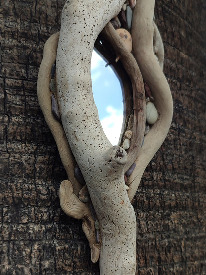 Organic Flow Driftwood Mirror