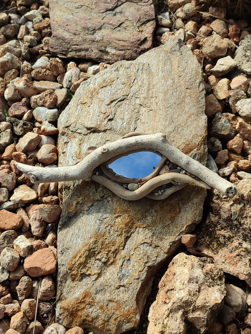 Organic Flow Driftwood Mirror