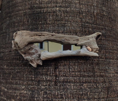 Bone driftwood mirror